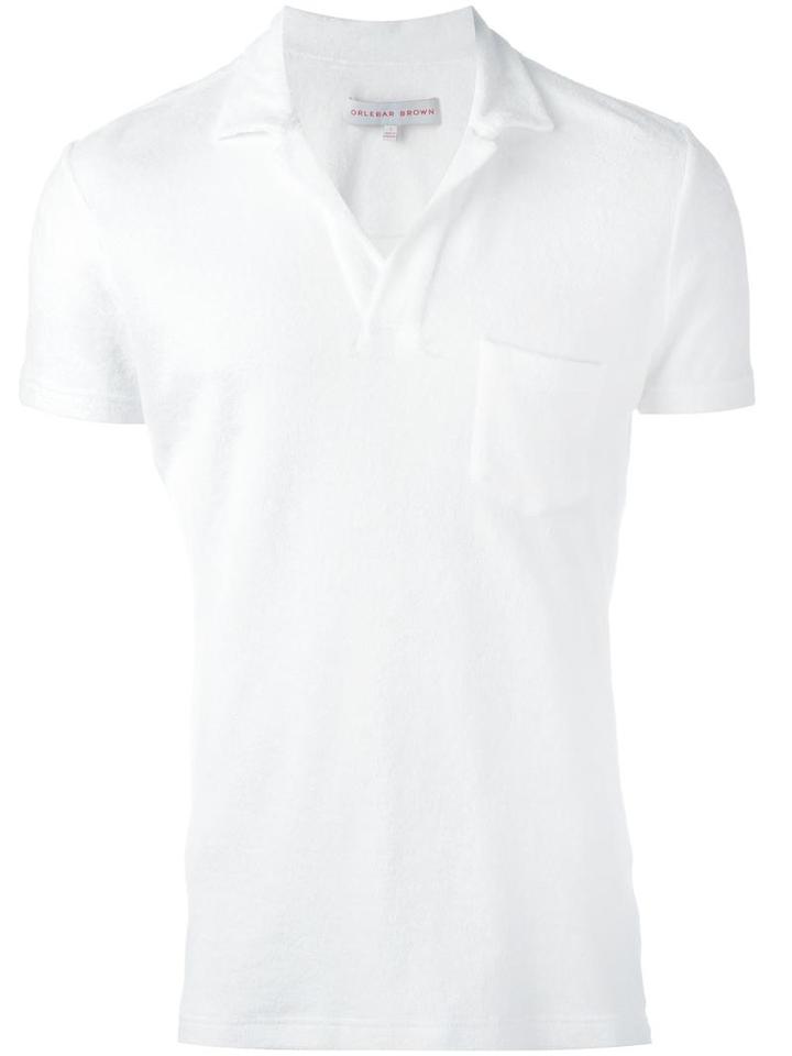Orlebar Brown Plain Polo Shirt, Men's, Size: Xl, White, Cotton