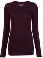 Majestic Filatures Round Neck T-shirt, Women's, Size: 2, Pink/purple, Spandex/elastane/viscose