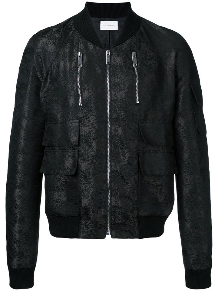 Strateas Carlucci - Multi-pockets Bomber Jacket - Men - Polyester - Xl, Black, Polyester