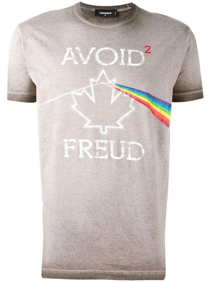 Dsquared2 'avoid Freud' T-shirt - Brown