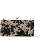 Jimmy Choo Celeste Floral Lace Clutch - Black