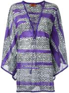 Missoni Drawstring Tunic Top, Women's, Size: 38, Pink/purple, Cotton