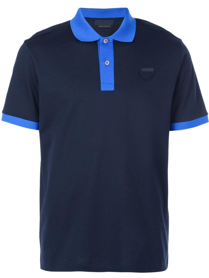 Prada Shortsleeved Polo Shirt - Black