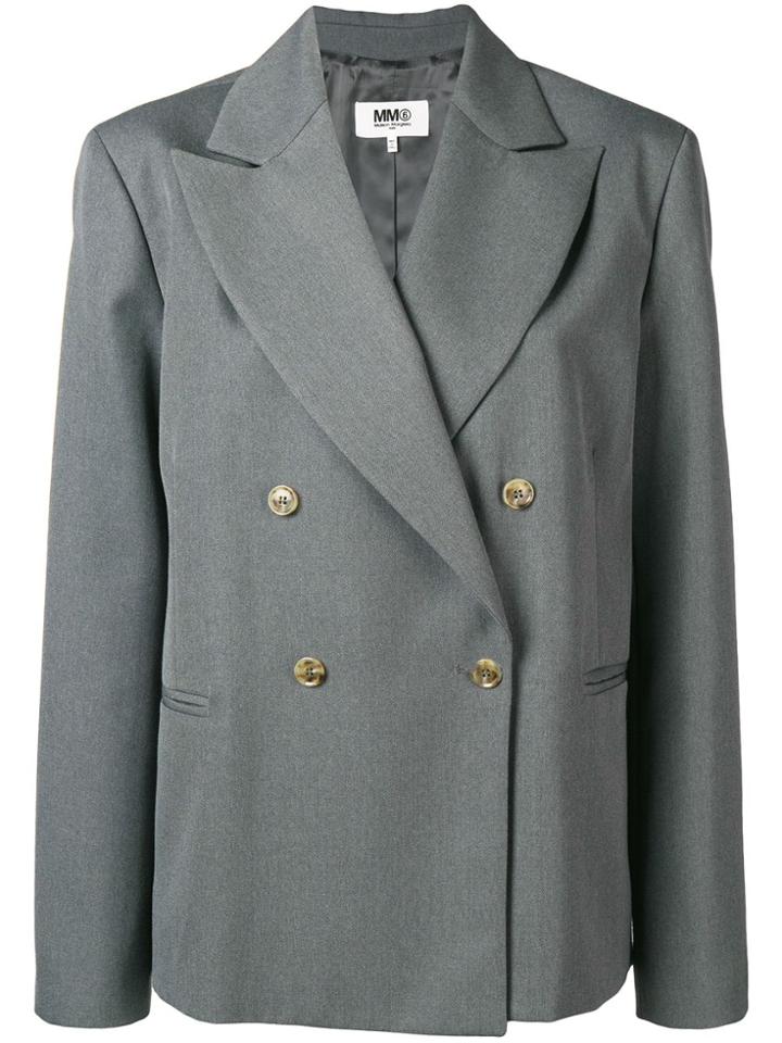 Mm6 Maison Margiela Structured Blazer - Grey