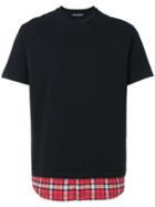Neil Barrett - Shirt Detail T-shirt - Men - Cotton - Xl, Black, Cotton