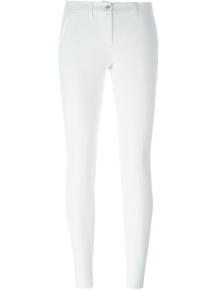 Philipp Plein So What Skinny Trousers, Women's, Size: M, White, Viscose/polyester/spandex/elastane