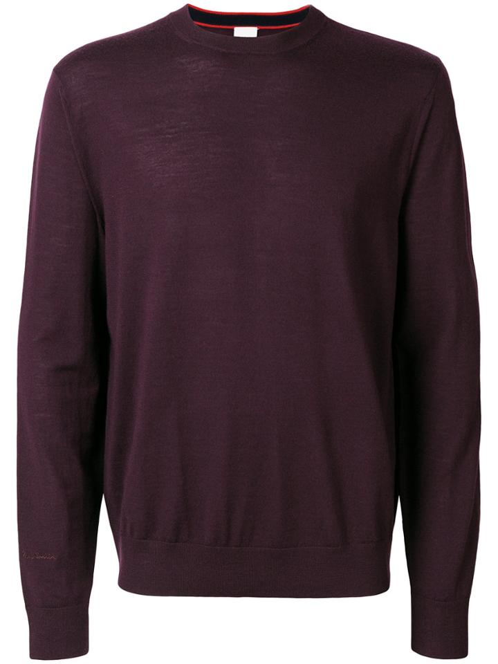 Paul Smith Crew Neck Sweater - Red
