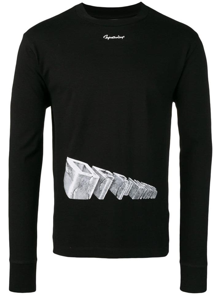 Off-white Back Print T-shirt - Black