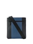 Salvatore Ferragamo Gancini Two-tone Messenger Bag - Black