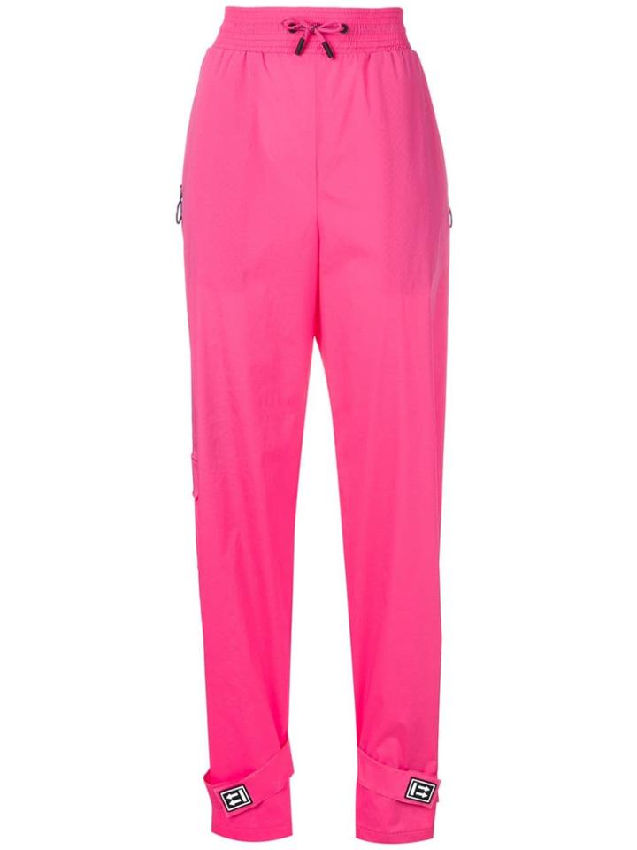 Off-white Elasticated-waist Jogging Pants - Pink