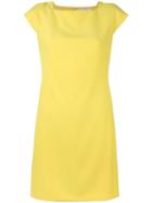 Versace Collection Shoulder Detail Short Dress, Women's, Size: 40, Yellow/orange, Polyester/spandex/elastane/viscose