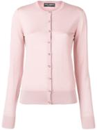 Dolce & Gabbana Crystal Button Front Cardigan - Pink