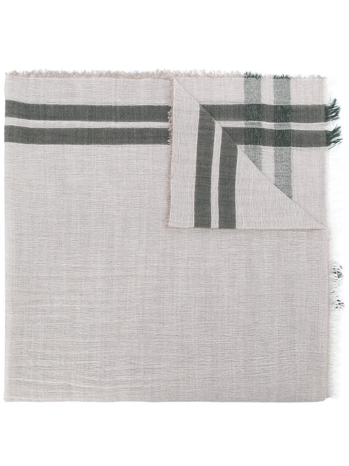 Fabiana Filippi Checked Scarf - Nude & Neutrals