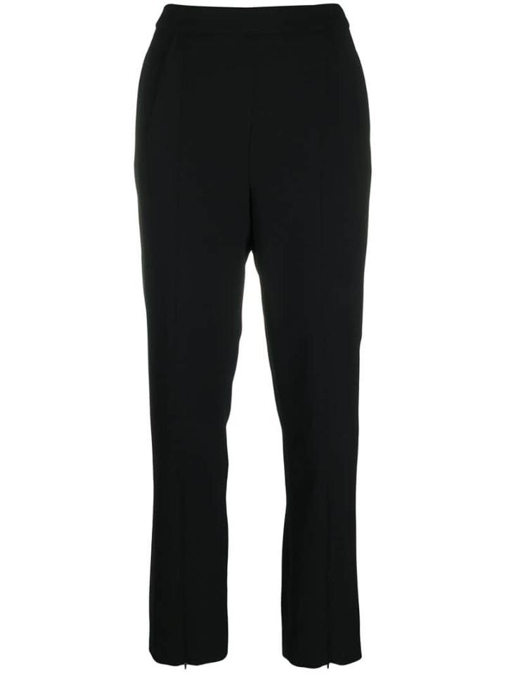 Self-portrait Classic Crepe Trousers - Black