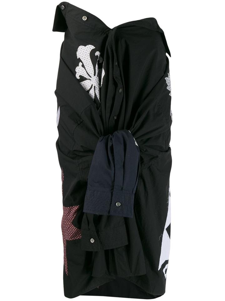 Ambush Sleeve Tie Skirt - Black