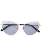 Stella Mccartney Eyewear Cat Eye Sunglasses - Metallic
