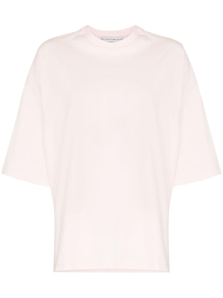 Matthew Adams Dolan Oversized Cotton Short Sleeved T-shirt - Pink