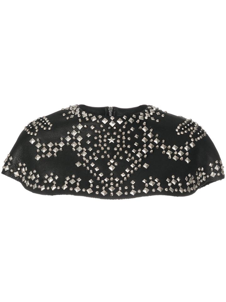 Michel Klein Studded Cape - Black