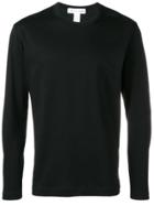 Comme Des Garçons Shirt Logo Printed Sweatshirt - Black