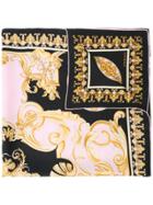 Versace Contrast Barocco Print Foulard - Black