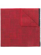 Ermenegildo Zegna Glen Check Scarf - Red