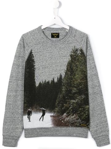 Finger In The Nose Skateboarding Print Sweatshirt