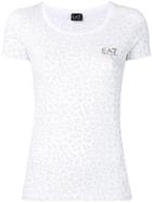 Ea7 Emporio Armani Leopard Print T-shirt - White