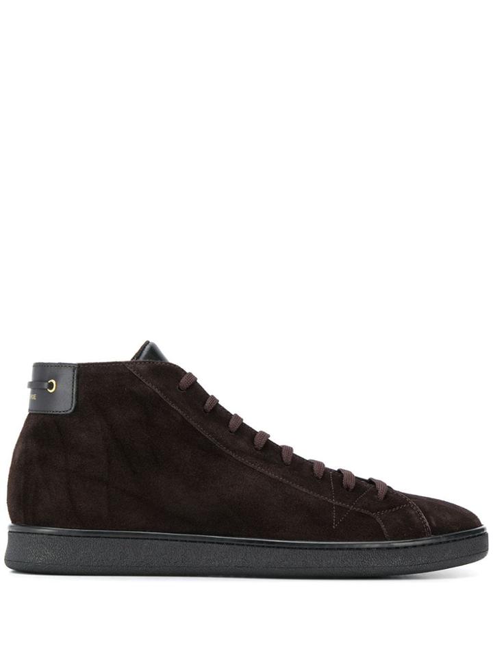 Car Shoe Ankle Lace-up Boots - Brown