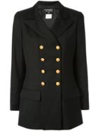 Chanel Pre-owned Double-breasted Peaked Jacket - Black