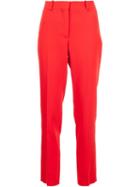Givenchy Straight Leg Trousers, Women's, Size: 36, Red, Wool