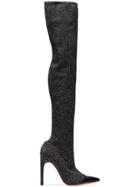 Givenchy Glitter Contrast Toe 115 Boots - Black