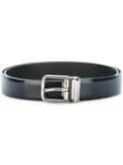 Dolce & Gabbana Classic Belt, Men's, Size: 90, Blue, Leather