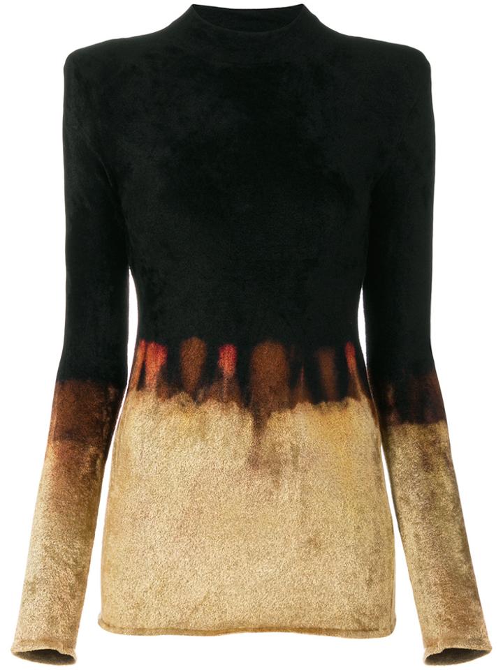 Balmain Fire Effect Jumper - Black