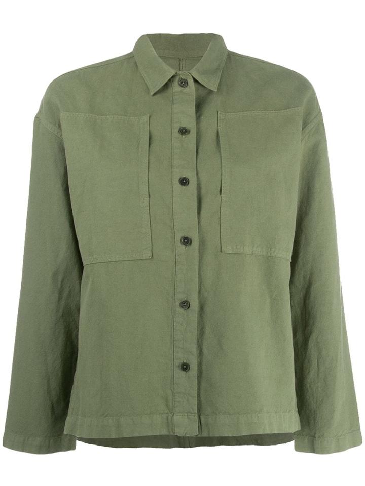 Ymc Patch Detail Shirt Jacket - Green