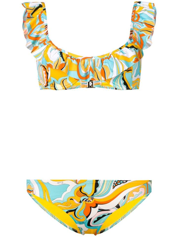 Emilio Pucci Ruffle-trim Bikini - Yellow