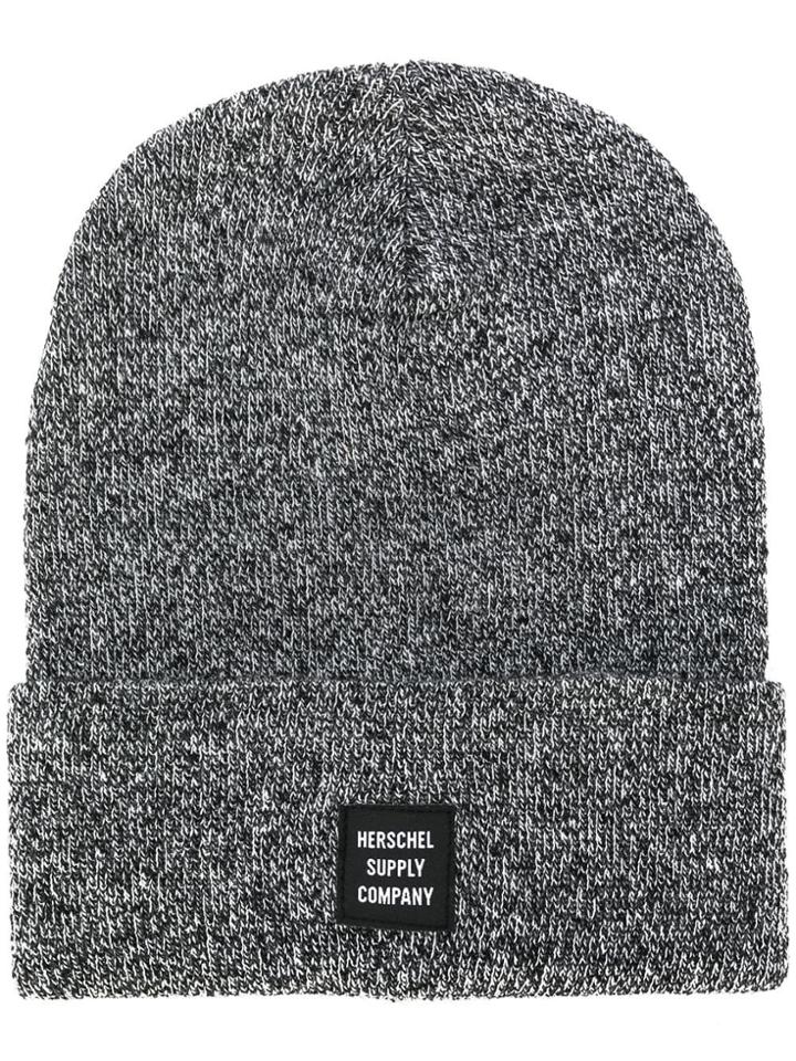 Herschel Supply Co. Mesh Knit Rolled Beanie - Black
