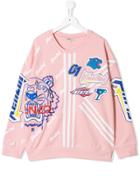 Kenzo Kids Teen Graphic Print Sweatshirt - Pink