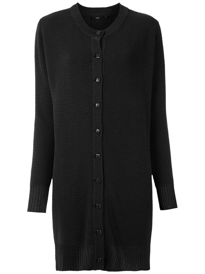 Magrella Long-line Cardigan - Black