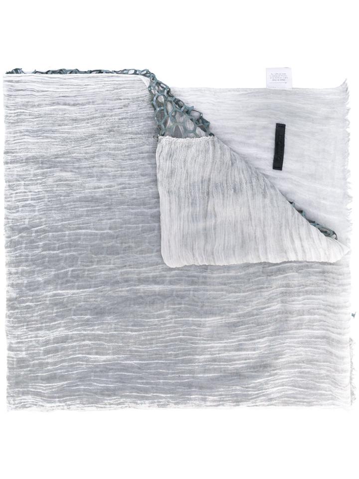 Cutuli Cult Embroidered Scarf - Blue