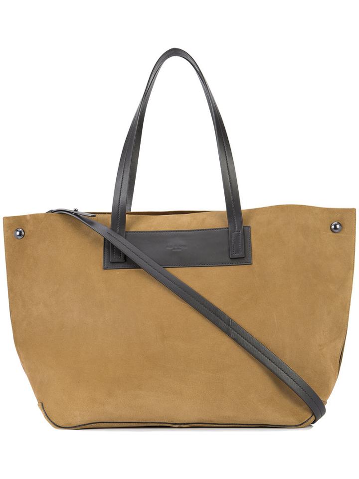Rag & Bone Open Top Tote Bag, Women's, Brown, Suede/leather