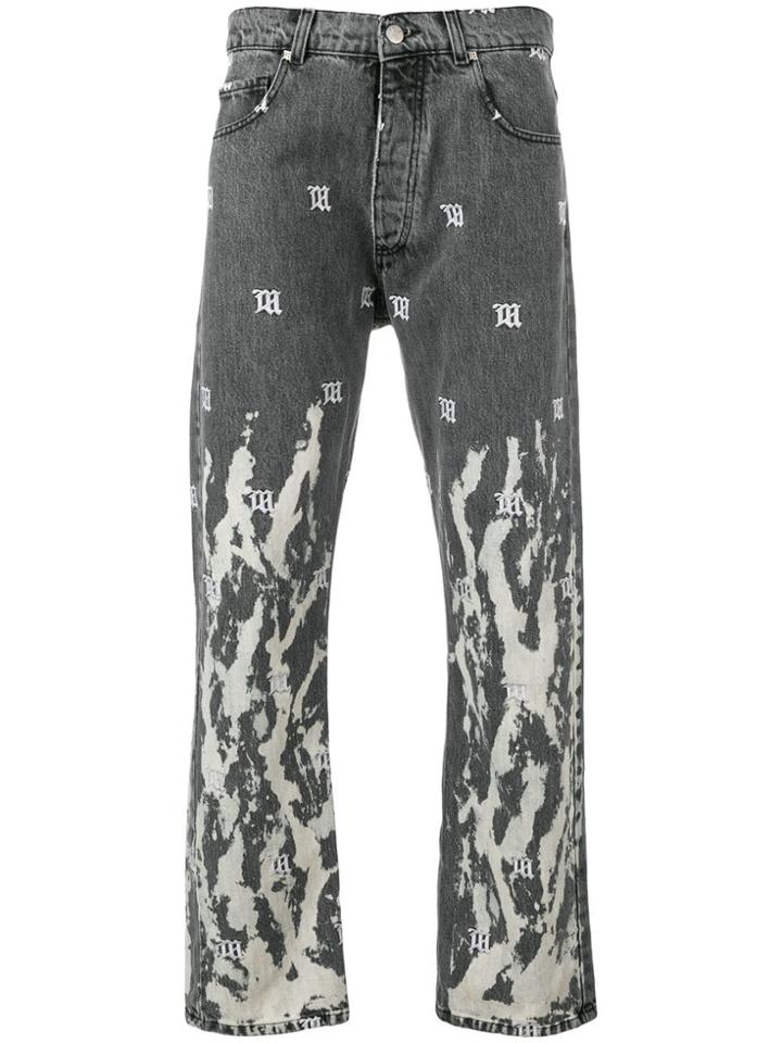 Misbhv Acid Monogram Jeans - Grey
