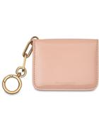 Burberry Link Detail Patent Leather Id Card Case Charm - Pink