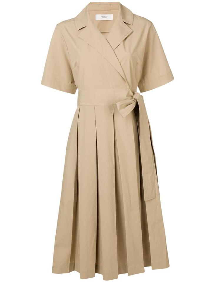 Pringle Of Scotland Pleated Tennis Dress - Neutrals