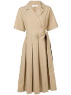 Pringle Of Scotland Pleated Tennis Dress - Neutrals