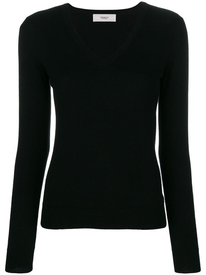 Pringle Of Scotland V-neck Fitted Sweater - Black