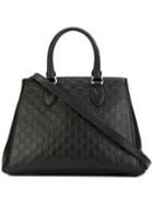 Gucci - Gucci Signature Tote Bag - Women - Leather - One Size, Black, Leather