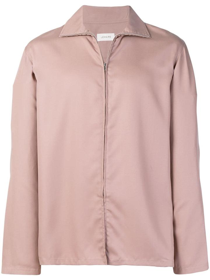 Lemaire Zip Front Shirt - Pink & Purple
