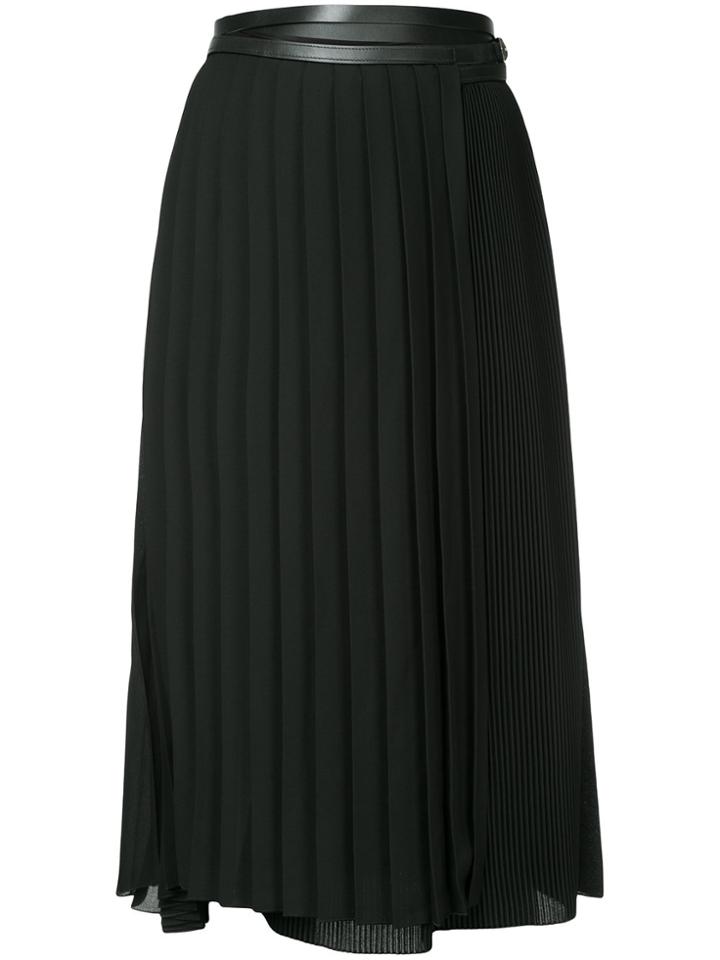 Jil Sander Belted Skirt - Black