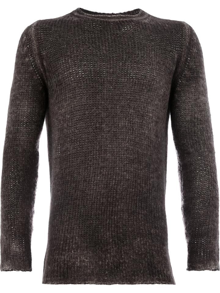 Avant Toi Crew Neck Sweater - Black