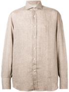 Brunello Cucinelli Pointed Collar Shirt - Neutrals
